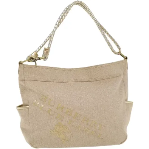 Pre-owned Canvas schultertasche , Damen, Größe: ONE Size - Burberry Vintage - Modalova