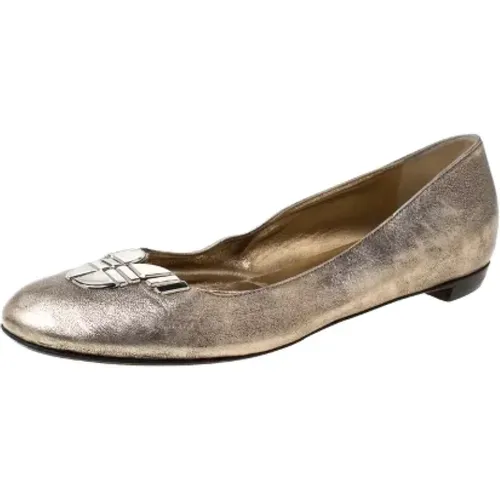 Pre-owned Leather flats , female, Sizes: 6 UK - Sergio Rossi Pre-owned - Modalova