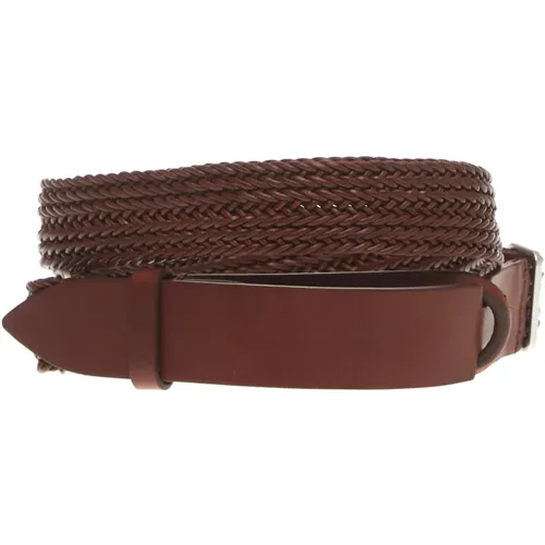 Leather Woven Belt , male, Sizes: ONE SIZE - Orciani - Modalova