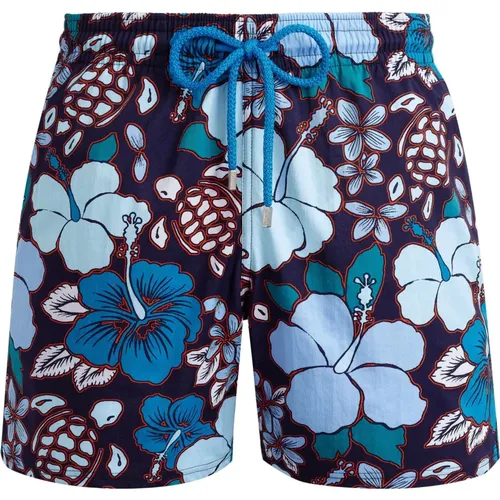 Moonrise Tropical Turtles Badehose , Herren, Größe: M - Vilebrequin - Modalova