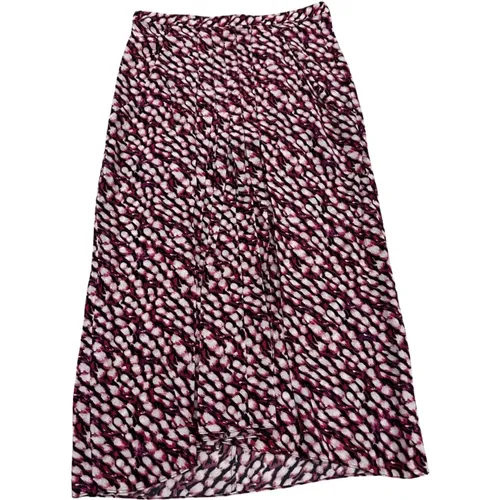 Eolia Raspberry Print Midi Skirt , female, Sizes: S, XS - Isabel Marant Étoile - Modalova