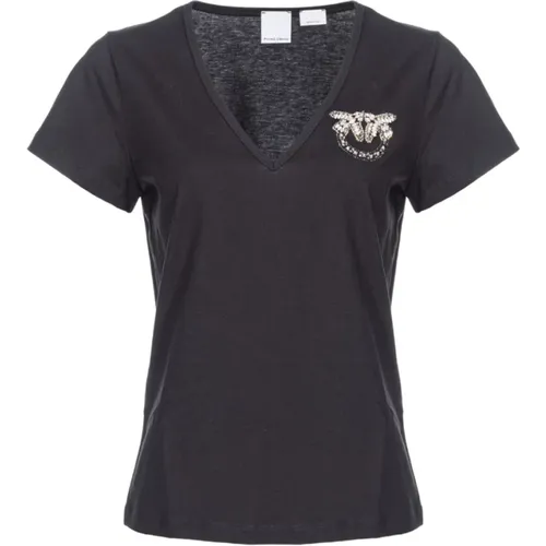 Casual T-Shirt , female, Sizes: M, S, XS - pinko - Modalova
