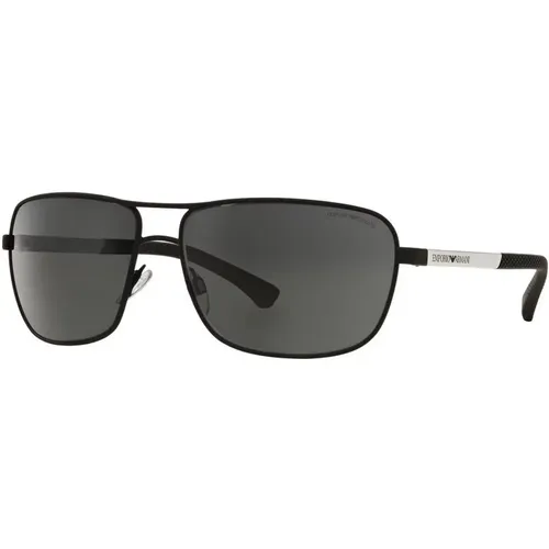 Sunglasses in and Grey , male, Sizes: 64 MM - Emporio Armani - Modalova