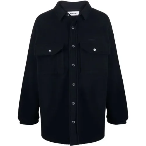 Stylish Wool Shirt Jacket , male, Sizes: M - Ambush - Modalova