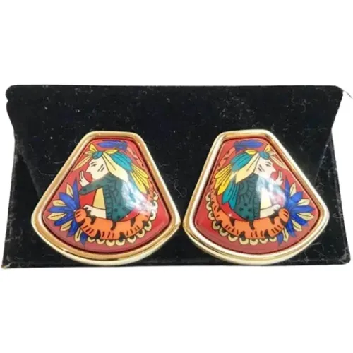 Pre-owned Metal earrings , female, Sizes: ONE SIZE - Hermès Vintage - Modalova