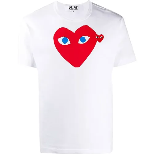 Lässiges Baumwoll-T-Shirt , Herren, Größe: XS - Comme des Garçons - Modalova