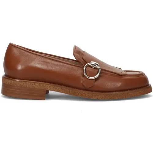 Flat shoes Leather , female, Sizes: 4 UK, 7 UK, 6 UK, 5 UK - Luca Grossi - Modalova