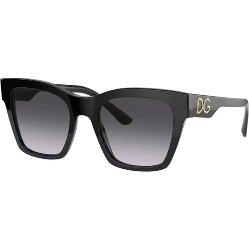 Grey Shaded Sunglasses,PRINT Family Sunglasses,Print Family Sunglasses Dark Havana/ - Dolce & Gabbana - Modalova