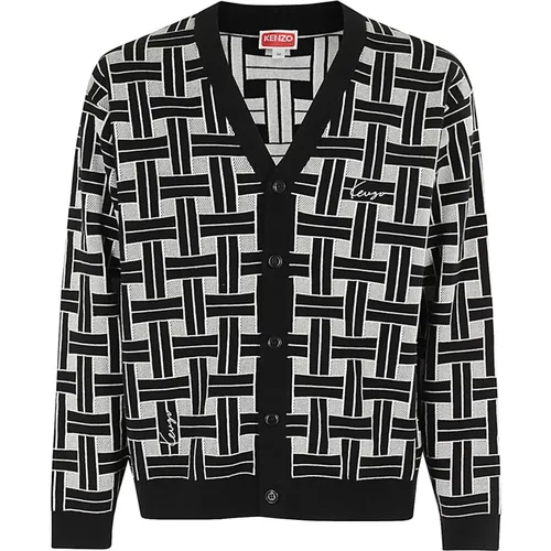 Stylish Weave Cardigan , male, Sizes: L, M - Kenzo - Modalova