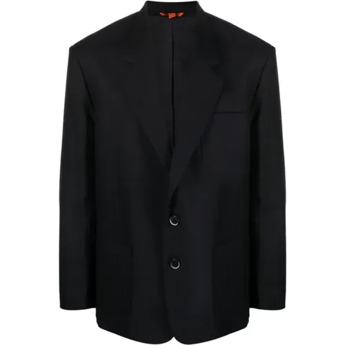 Navy Woven Jacket , male, Sizes: L, M, XL - Barena Venezia - Modalova