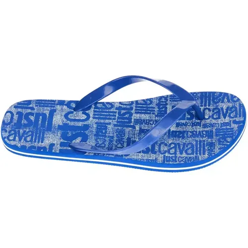 Hellblaue EVA Sandale für Männer , Herren, Größe: 43 EU - Just Cavalli - Modalova