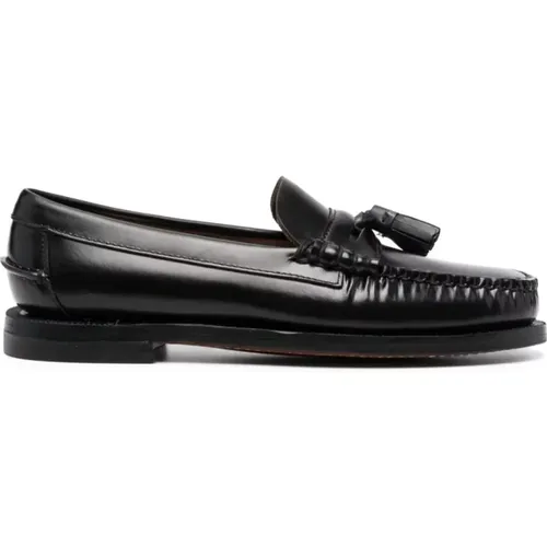 Leather Tassel Slip-On Shoes , female, Sizes: 6 1/2 UK, 5 1/2 UK, 5 UK - Sebago - Modalova