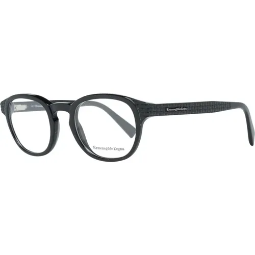 Schwarze Kunststoff Brillen Stilvolle Männer - Ermenegildo Zegna - Modalova