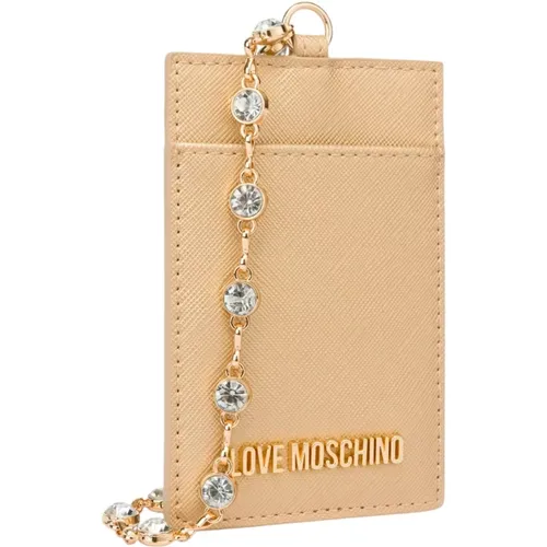 Damen Kartenhalter, Kunstleder , Damen, Größe: ONE Size - Love Moschino - Modalova