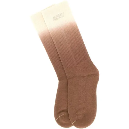 Kaffee & Creme Tie Dye Socken , unisex, Größe: S - Autry - Modalova