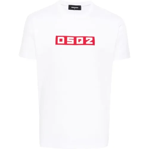 Logo Applique Jersey T-Shirt,T-Shirts - Dsquared2 - Modalova