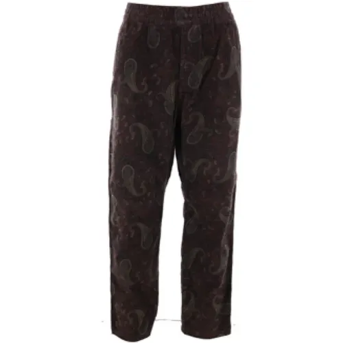 Paisley Ribbed Velvet Trousers , male, Sizes: L - Carhartt WIP - Modalova