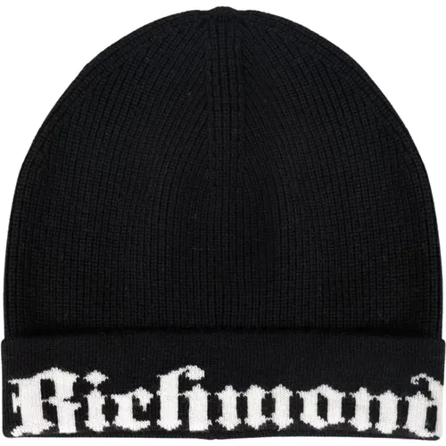 Woll Beanie Mütze mit Markenlogo - John Richmond - Modalova