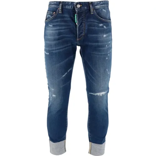 Stylische Slim-Fit Denim Jeans - Dsquared2 - Modalova