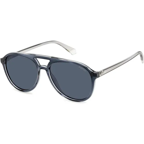 Grey Blue Sunglasses,/Dark Grey Sunglasses,Stylish Sunglasses in Dark Havana/ - Polaroid - Modalova