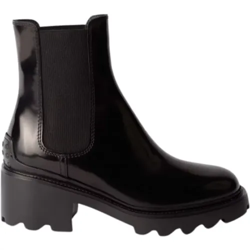 Notched boots , female, Sizes: 4 1/2 UK, 7 UK, 5 1/2 UK, 6 UK, 6 1/2 UK, 5 UK, 3 UK - TOD'S - Modalova