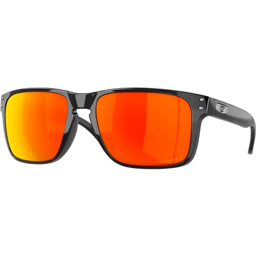 Schwarze Sonnenbrille Holbrook XL , Herren, Größe: 59 MM - Oakley - Modalova