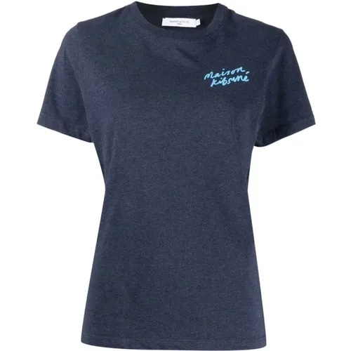 Mini Handwriting Logo T-Shirt , female, Sizes: M - Maison Kitsuné - Modalova