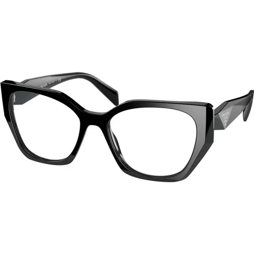 Schwarze Sonnenbrille mit PR 18Wv Rahmen , unisex, Größe: 52 MM - Prada - Modalova