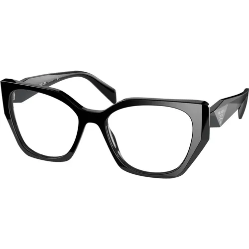 Schwarze Sonnenbrille mit PR 18Wv Rahmen , unisex, Größe: 54 MM - Prada - Modalova