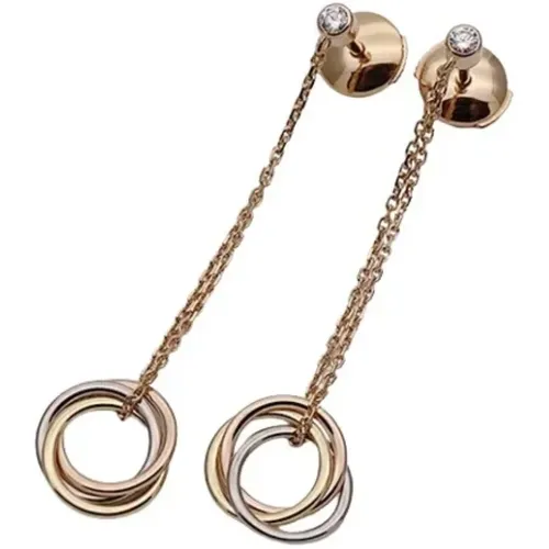 Pre-owned Rose Gold earrings , female, Sizes: ONE SIZE - Cartier Vintage - Modalova