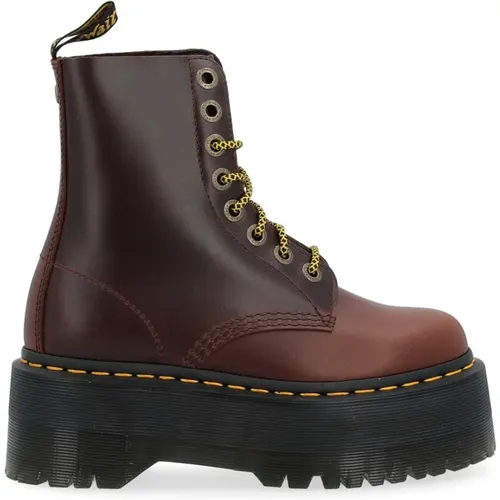 Leather Anfibio Pascal Max Boots , female, Sizes: 8 UK, 7 UK - Dr. Martens - Modalova