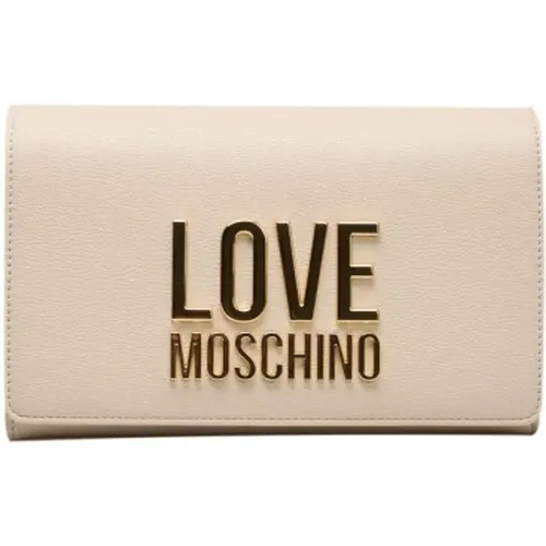 Ketten Crossbody Tasche mit Logo Front , Damen, Größe: ONE Size - Love Moschino - Modalova