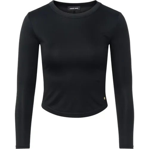 Modal Jersey Top , female, Sizes: S, M - Anine Bing - Modalova