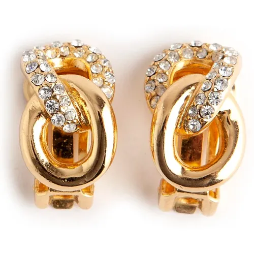 Pre-owned intertwine earrings , female, Sizes: ONE SIZE - Dior Vintage - Modalova