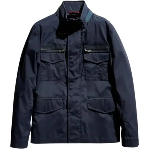 Field Jacket with Detachable Hood , male, Sizes: S - Fay - Modalova