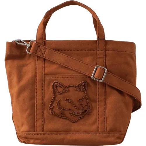 Fuchskopf Kleine Tote Tasche - Maison Kitsuné - Modalova