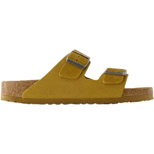 Suede Leather Slip-On Sandals , female, Sizes: 11 UK, 2 UK - Birkenstock - Modalova