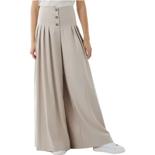 Weite Hose mit elastischem Bund , Damen, Größe: L - Silvian Heach - Modalova