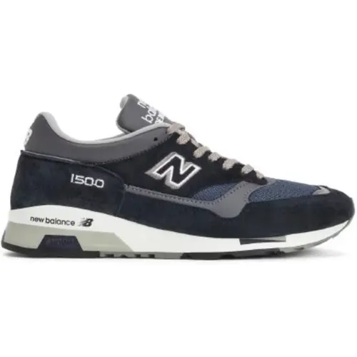 Blaue Stoff- und Ledersneakers , Herren, Größe: 42 1/2 EU - New Balance - Modalova