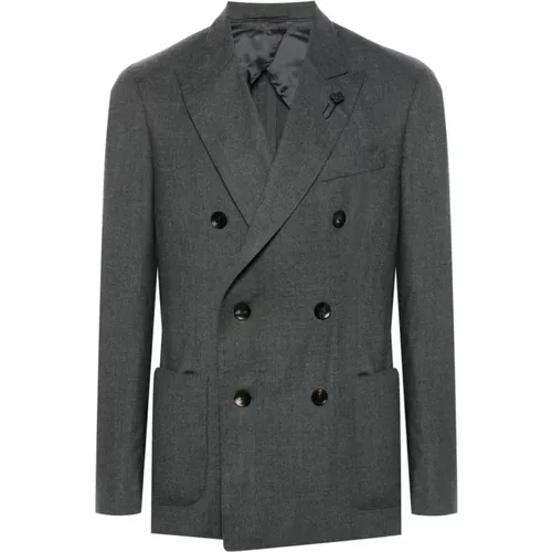 Grey Jackets for Men , male, Sizes: L, M, XL - Lardini - Modalova