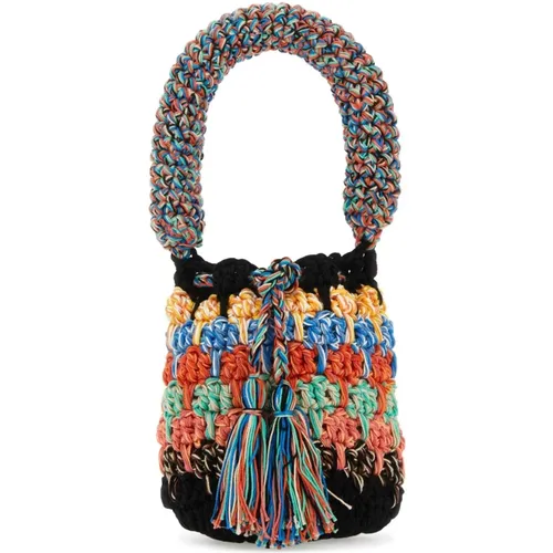 Stilvolle Mehrfarbige Gehäkelte Handtasche , Damen, Größe: ONE Size - Alanui - Modalova