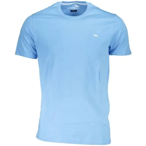 Blau Kurzarm T-Shirt - Harmont & Blaine - Modalova