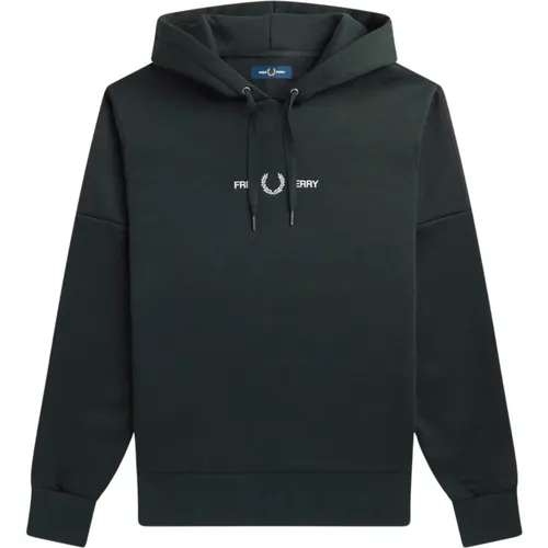 Hooded Sweatshirt with Logo Detail , male, Sizes: L - Fred Perry - Modalova