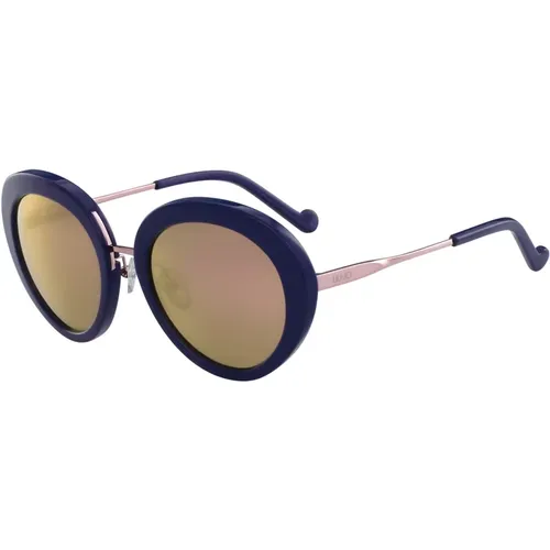 Golden Mirrored Sunglasses , female, Sizes: 55 MM - Liu Jo - Modalova