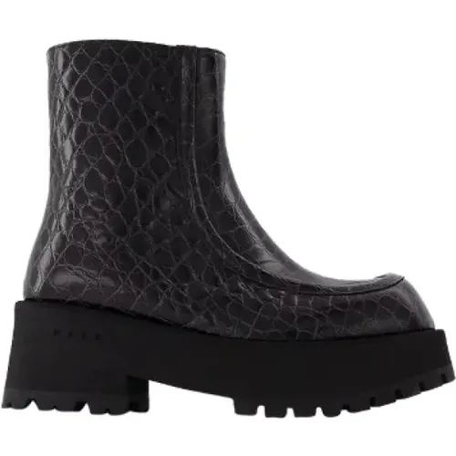 Pre-owned Leather boots , female, Sizes: 2 UK - Marni Pre-owned - Modalova