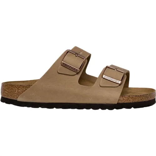 Geöltes Ledersandalen - Tabacco Braun , Damen, Größe: 41 EU - Birkenstock - Modalova