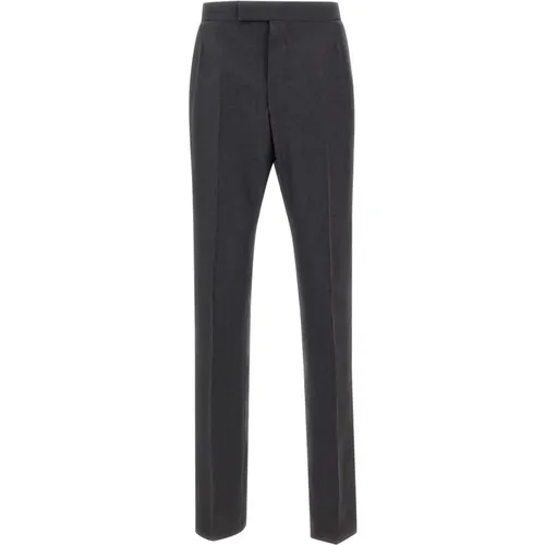 Grey Trousers by , male, Sizes: L, M - Thom Browne - Modalova