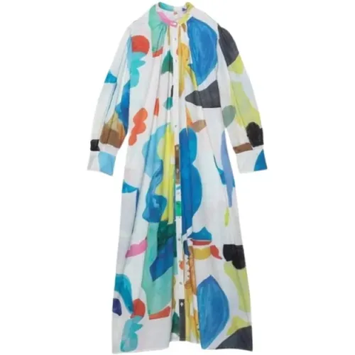 Regenbogen Capri Langarm Kleid , Damen, Größe: M - G.Kero - Modalova