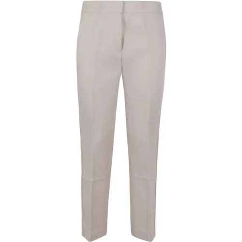 Fw21 Grey Viscose Pants , female, Sizes: S, M - TORY BURCH - Modalova