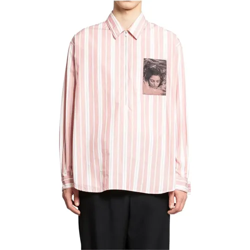 Striped Runway Style Shirt , male, Sizes: L - Undercover - Modalova